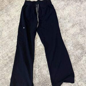 Figs Navy wide leg isabel scrub pants